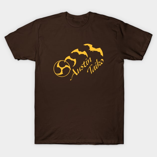 AT Bat Mitsudomoe gold T-Shirt by Austin Taiko